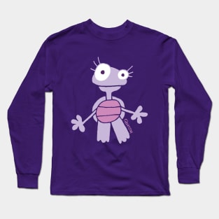 Purple Baby Turtle Long Sleeve T-Shirt